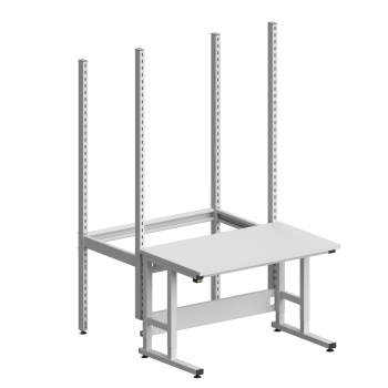 6843570 FIFO-Anbauregal mit Tisch