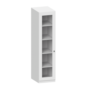 Schrank mit Flügeltüren mit Glasfüllung