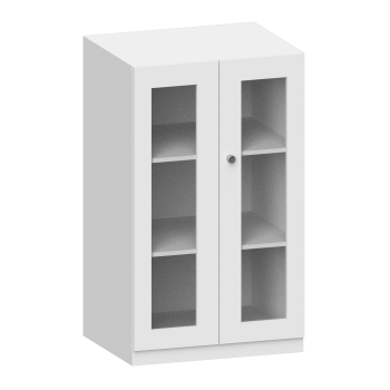 Beistellschrank mit Flügeltüren mit Glasfüllung