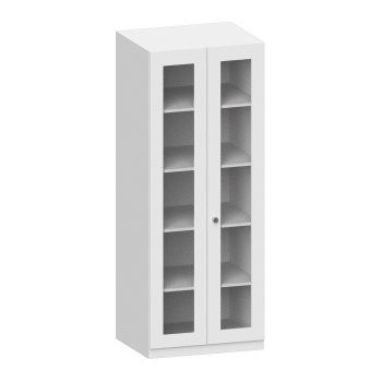 Schrank mit Flügeltüren mit Glasfüllung