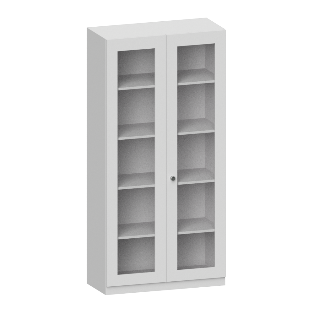Schrank mit Flügeltüren mit Glasfüllung