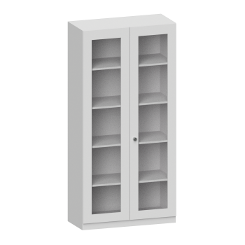 Schrank mit Flügeltüren mit Glasfüllung