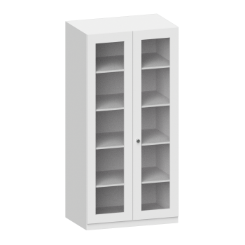 Schrank mit Flügeltüren mit Glasfüllung