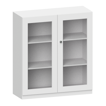Beistellschrank mit Flügeltüren mit Glasfüllung
