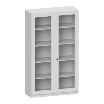 Schrank mit Flügeltüren mit Glasfüllung