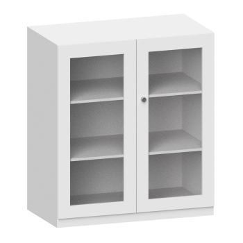 Beistellschrank mit Flügeltüren mit Glasfüllung