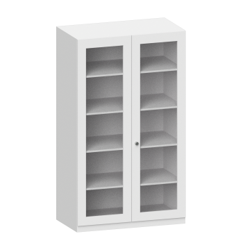 Schrank mit Flügeltüren mit Glasfüllung