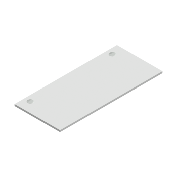 Hellgraue ESD-Tischplatte Hartlaminat (Art.-Nr. 200.421.11) in 1800 x 800 mm, Ausführung: beidseitig mit Kabeldurchführung, mit integriertem Erdungssystem nach IEC 61340-5-1, volumenleitfähig
